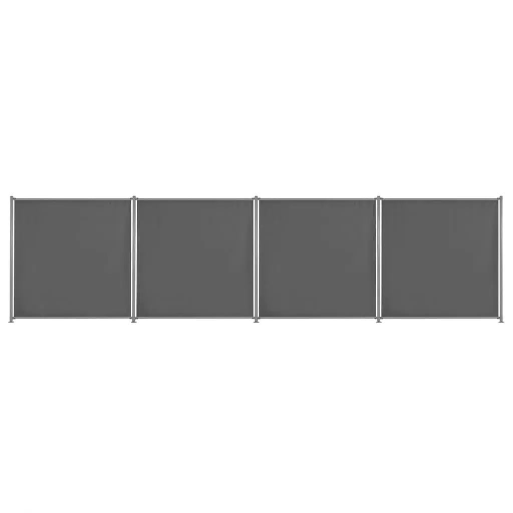 vidaXL Fence Panel 4 pcs Fabric 720×180 cm Anthracite