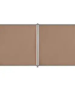 vidaXL Fence Panel 2 pcs Fabric 360×180 cm Taupe