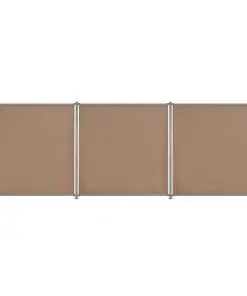 vidaXL Fence Panel 3 pcs Fabric 540×180 cm Taupe