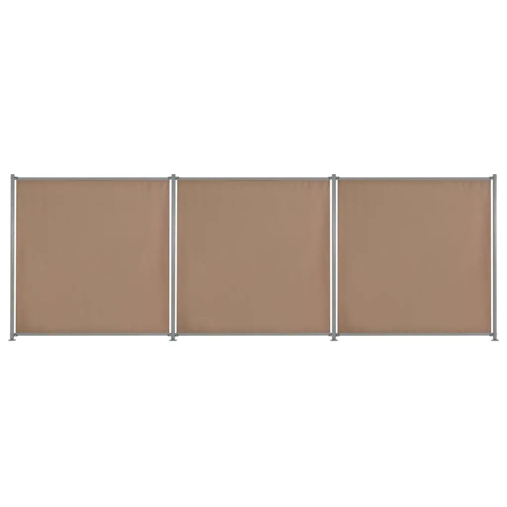 vidaXL Fence Panel 3 pcs Fabric 540×180 cm Taupe