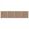 vidaXL Fence Panel 4 pcs Fabric 720×180 cm Taupe vidaXL Fence Panel 4 pcs Fabric 720×180 cm Taupe