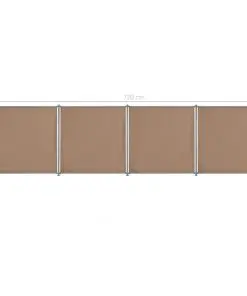 vidaXL Fence Panel 4 pcs Fabric 720×180 cm Taupe