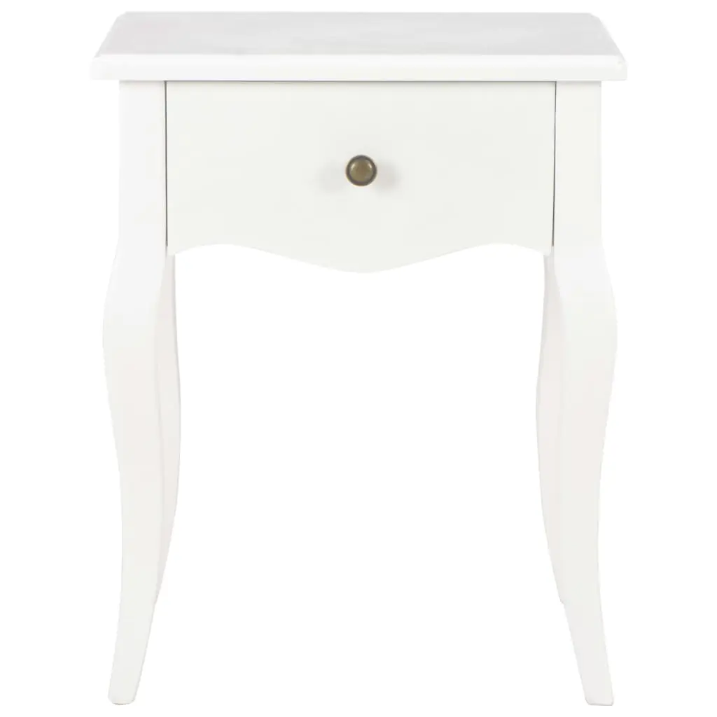 vidaXL Nightstand White 40x30x50 cm Solid Pine Wood