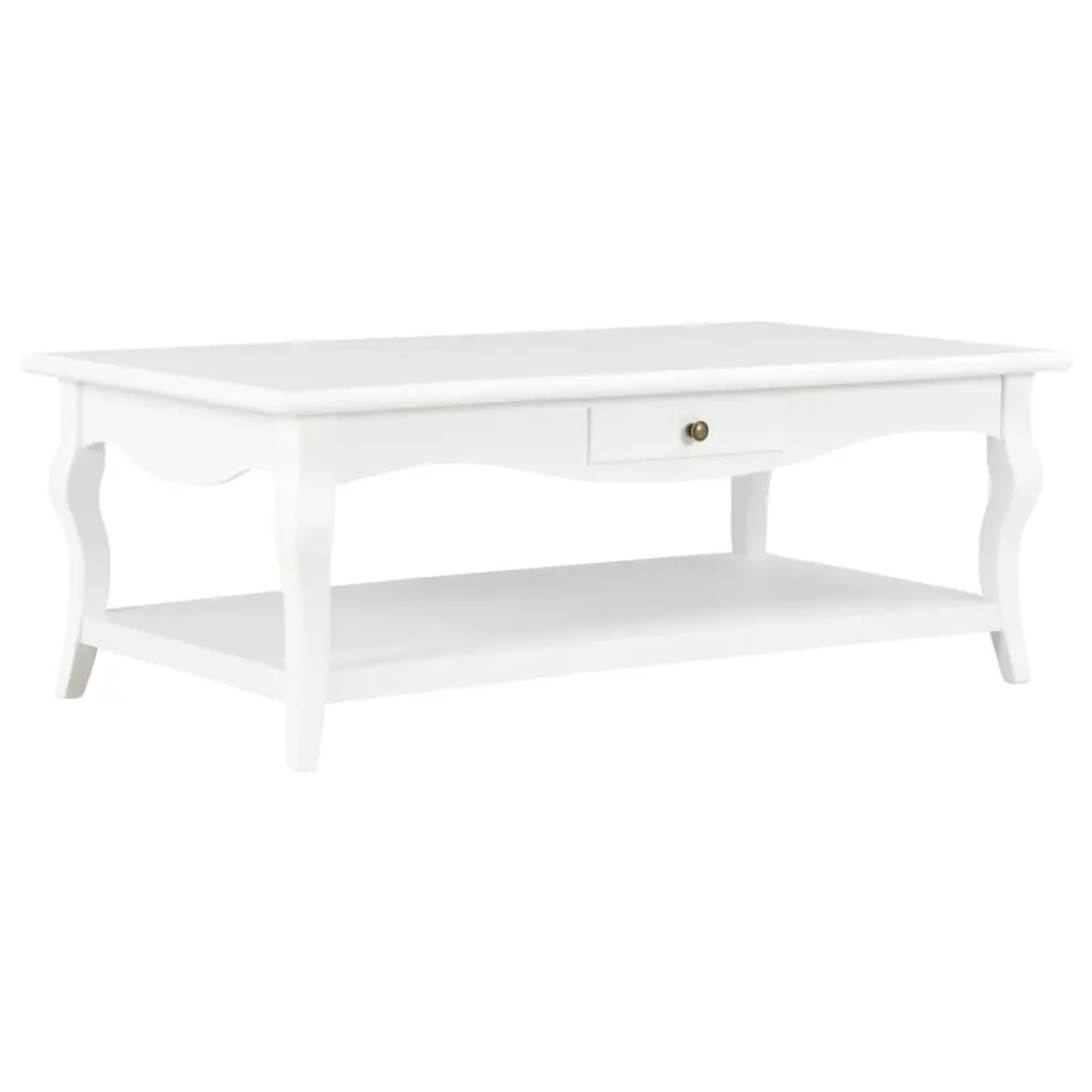 vidaXL Coffee Table White 110x60x40 cm MDF