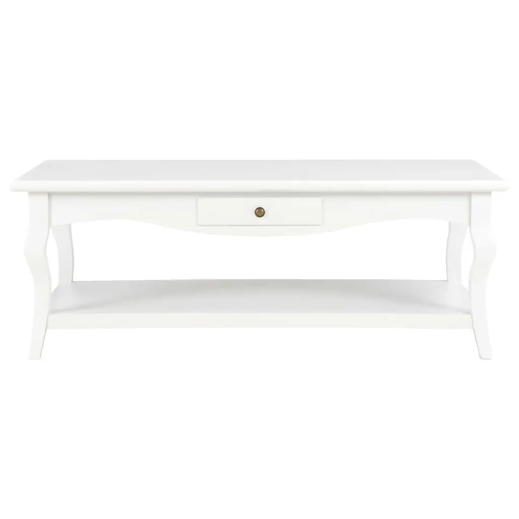 vidaXL Coffee Table White 110x60x40 cm MDF