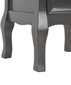 vidaXL Bedside Cabinets 2 pcs Black 35x30x49 cm MDF