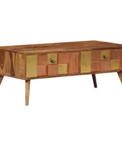 vidaXL Coffee Table 100x50x39 cm Solid Sheesham Wood