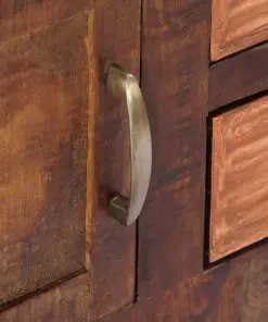 vidaXL Sideboard 118x30x75 cm Solid Mango Wood