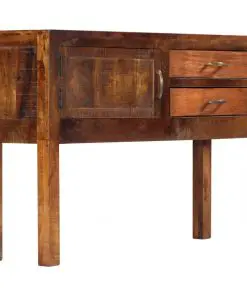 vidaXL Sideboard 118x30x75 cm Solid Mango Wood