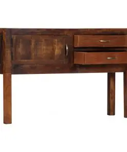 vidaXL Sideboard 118x30x75 cm Solid Mango Wood