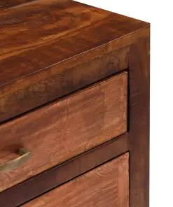 vidaXL Sideboard 118x30x75 cm Solid Mango Wood
