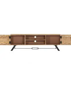 vidaXL TV Cabinet 140x30x45 cm Solid Acacia Wood