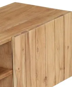 vidaXL TV Cabinet 140x30x45 cm Solid Acacia Wood