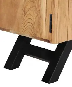 vidaXL TV Cabinet 140x30x45 cm Solid Acacia Wood