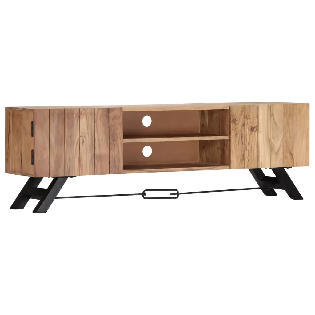 vidaXL TV Cabinet 140x30x45 cm Solid Acacia Wood