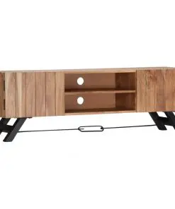 vidaXL TV Cabinet 140x30x45 cm Solid Acacia Wood