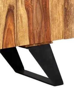 vidaXL Highboard 45x28x180 cm Solid Sheesham Wood