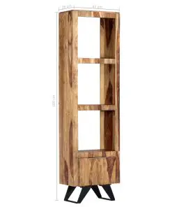 vidaXL Highboard 45x28x180 cm Solid Sheesham Wood