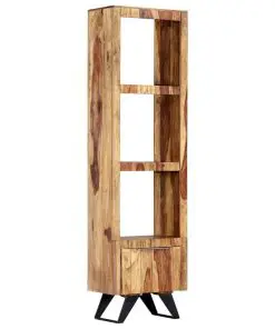 vidaXL Highboard 45x28x180 cm Solid Sheesham Wood