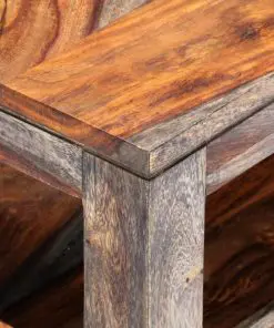 vidaXL Coffee Table Grey 100x50x40 cm Solid Sheesham Wood