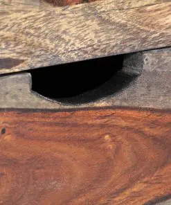 vidaXL Coffee Table Grey 100x50x40 cm Solid Sheesham Wood