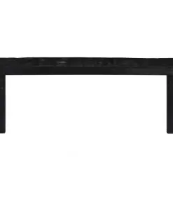 vidaXL Dining Table Black 180x90x76 cm Solid Mango Wood