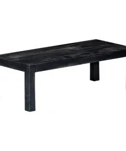 vidaXL Coffee Table Black 110x50x35 cm Solid Mango Wood