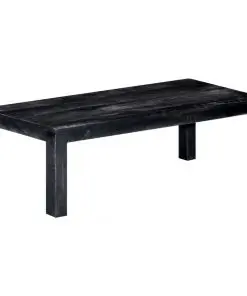 vidaXL Coffee Table Black 110x50x35 cm Solid Mango Wood