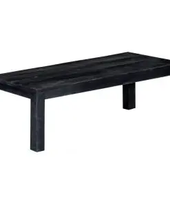 vidaXL Coffee Table Black 110x50x35 cm Solid Mango Wood