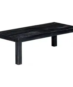 vidaXL Coffee Table Black 110x50x35 cm Solid Mango Wood