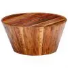 vidaXL Coffee Table 65x65x33 cm Solid Rough Mango Wood