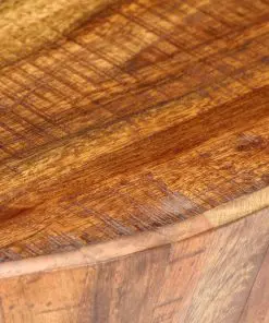 vidaXL Coffee Table 65x65x33 cm Solid Rough Mango Wood