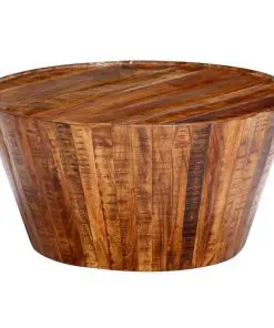 vidaXL Coffee Table 65x65x33 cm Solid Rough Mango Wood