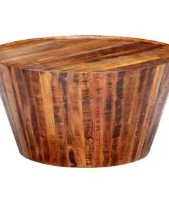 vidaXL Coffee Table 65x65x33 cm Solid Rough Mango Wood