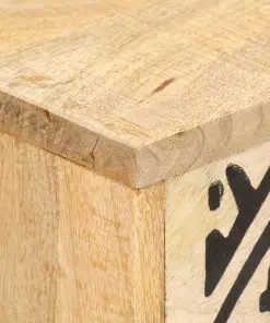 vidaXL TV Cabinet 100x30x45 cm Solid Mango Wood