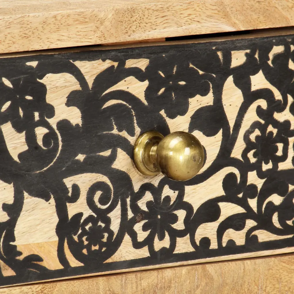 vidaXL TV Cabinet 100x30x45 cm Solid Mango Wood