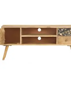 vidaXL TV Cabinet 100x30x45 cm Solid Mango Wood