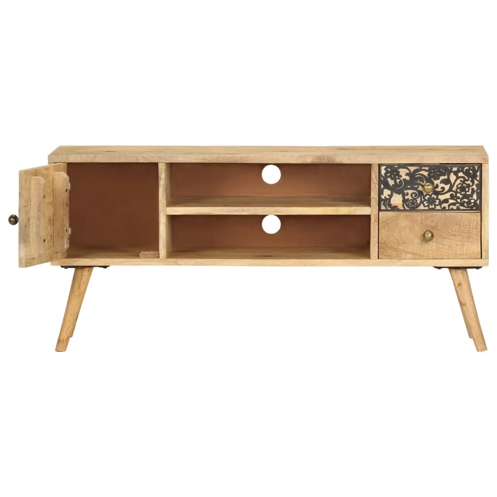 vidaXL TV Cabinet 100x30x45 cm Solid Mango Wood