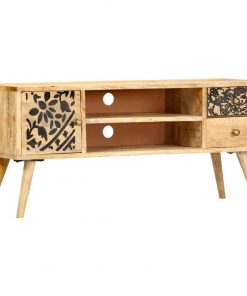 vidaXL TV Cabinet 100x30x45 cm Solid Mango Wood