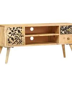 vidaXL TV Cabinet 100x30x45 cm Solid Mango Wood