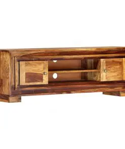 vidaXL TV Cabinet 118x30x40 cm Solid Sheesham Wood
