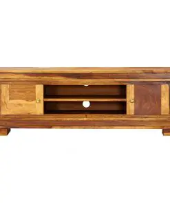 vidaXL TV Cabinet 118x30x40 cm Solid Sheesham Wood