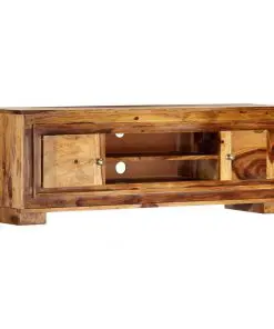 vidaXL TV Cabinet 118x30x40 cm Solid Sheesham Wood