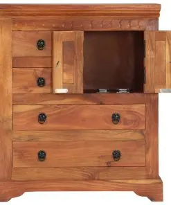 vidaXL Sideboard 62x30x75 cm Solid Acacia Wood