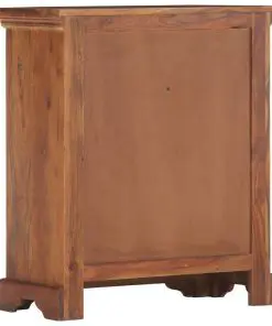 vidaXL Sideboard 63x30x75 cm Solid Acacia Wood