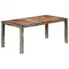 vidaXL Dining Table Grey 180x90x76 cm Solid Sheesham Wood