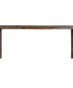 vidaXL Dining Table Grey 180x90x76 cm Solid Sheesham Wood