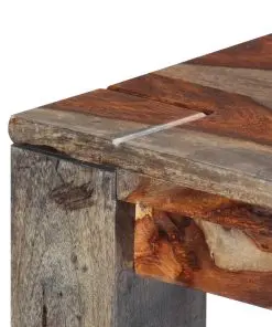 vidaXL Dining Table Grey 180x90x76 cm Solid Sheesham Wood
