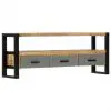vidaXL TV Cabinet 130x30x50 cm Solid Mango Wood