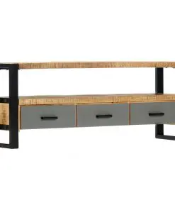 vidaXL TV Cabinet 130x30x50 cm Solid Mango Wood
